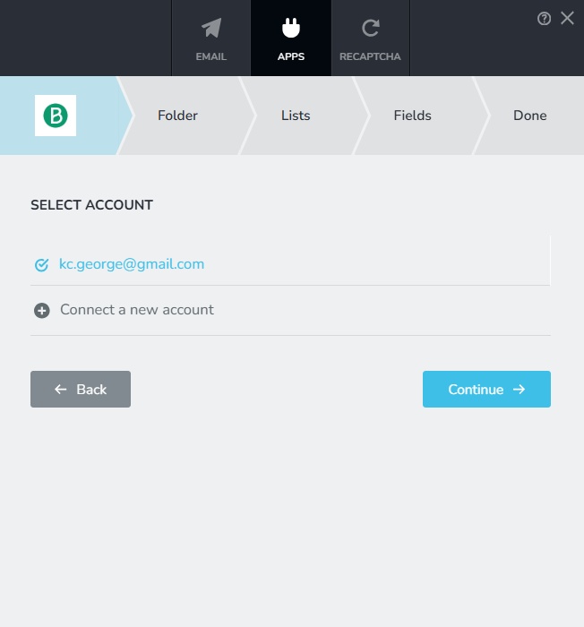 Brevo Integration Select account.jpg